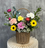 AC-M187 Thank you MOM! Carnation Basket
