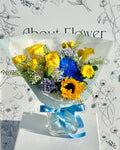 AF-008 UBC Graduation Bouquet 💛💙