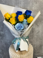AF- UBC Blue & Yellow Rose Bouquet💛💙
