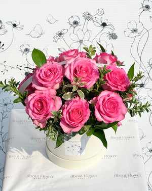 AC-002 12-Rose Fresh Flower Box