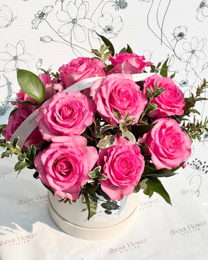 AC-002 12-Rose Fresh Flower Box