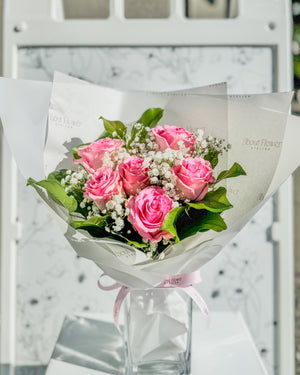 AF-014 Blush Pink Rose Bouquet