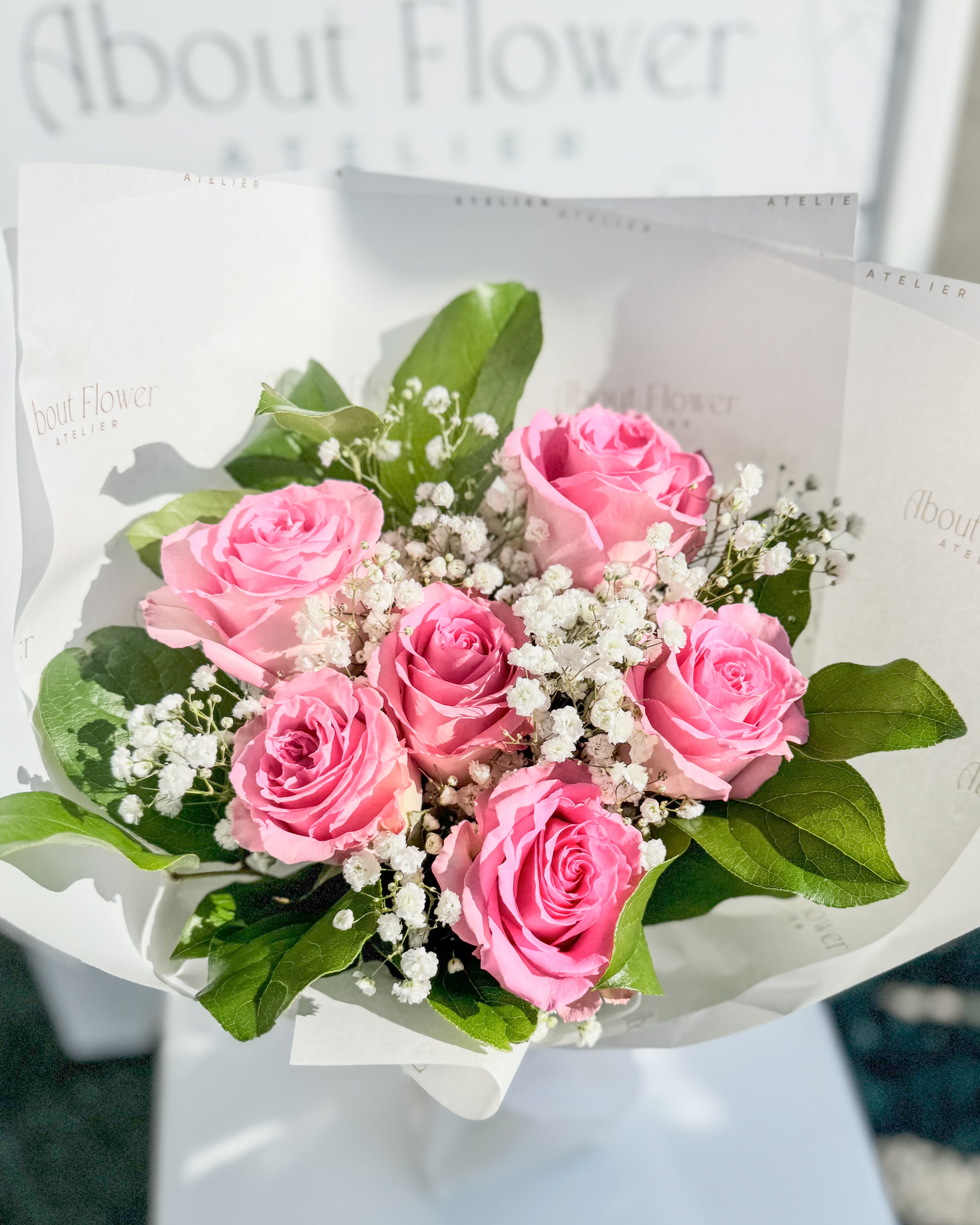 AF-014 Blush Pink Rose Bouquet